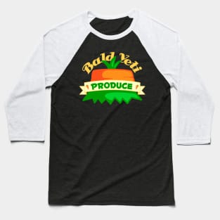 Bald Yeti Produce Baseball T-Shirt